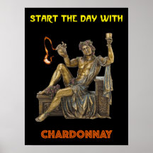 Start The Day with Chardonnay. Bacchus God of Wine