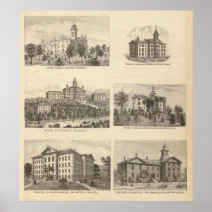 Poster State normal schools and State University