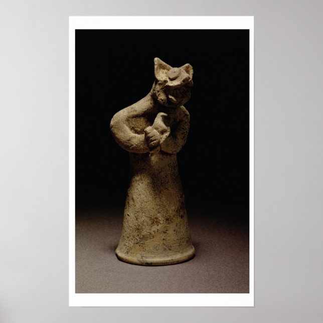 Poster Statuette of a Lion-Headed Demon, Mesopotamia, c.5 (Frente)