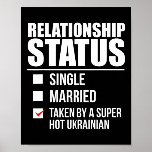 Poster Status de Relacionamento Casado Super Gata Ucrania