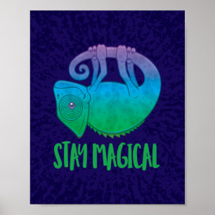 Poster Stay Magical Levitating Chameleon