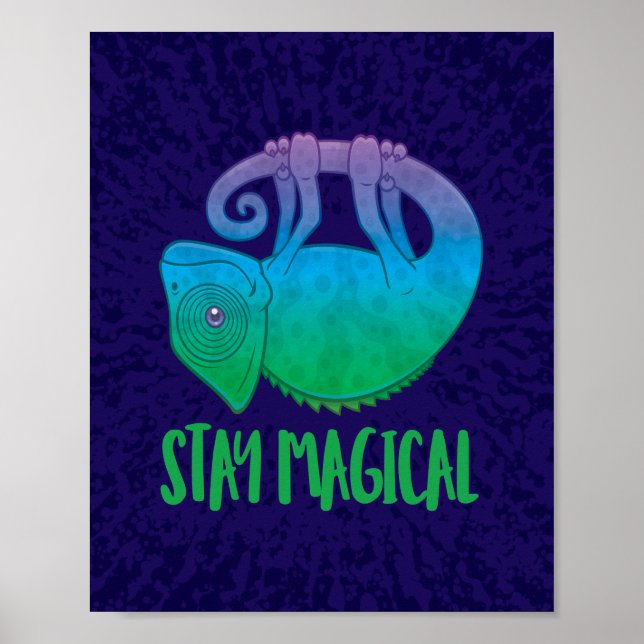 Poster Stay Magical Levitating Chameleon (Frente)