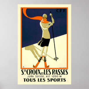 Poster Ste Croix e les Rasses le tous Esporte