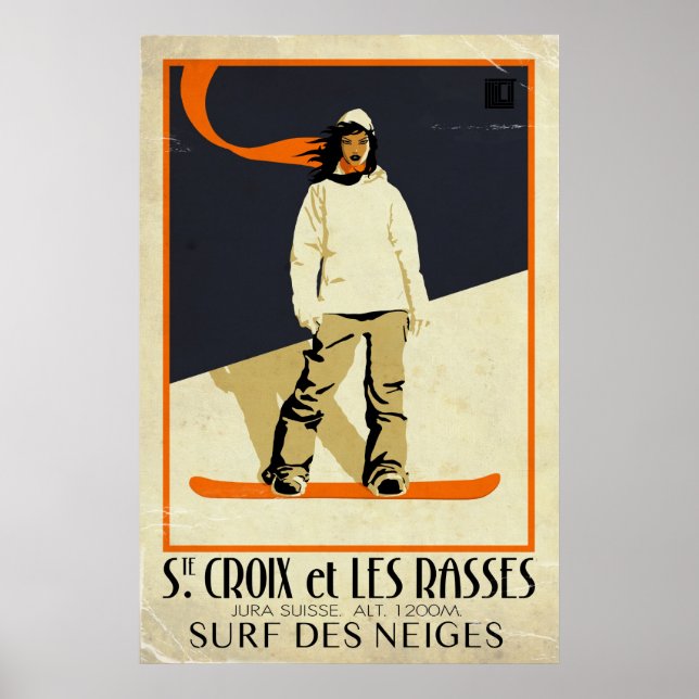Poster Ste. Croix et Les Rass - Efeito Vintage (Frente)