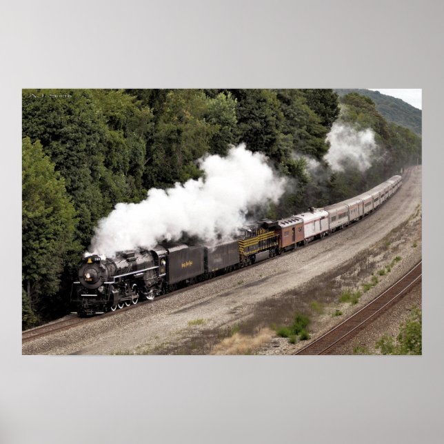 Pôster Steam Along do rio Ohio (Frente)