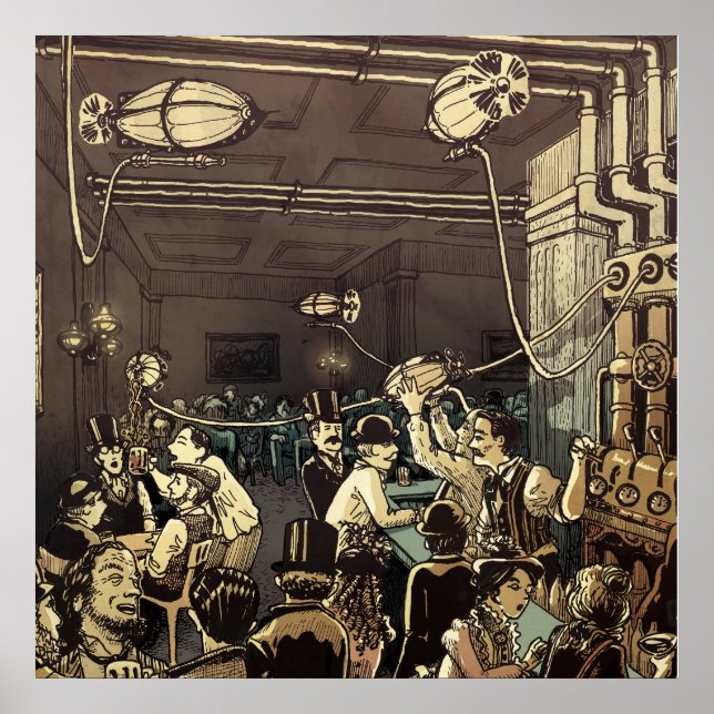 Poster Steam City Ale House (Frente)