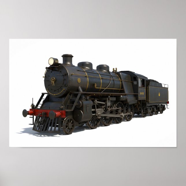 Poster Steam Locomotive (Frente)