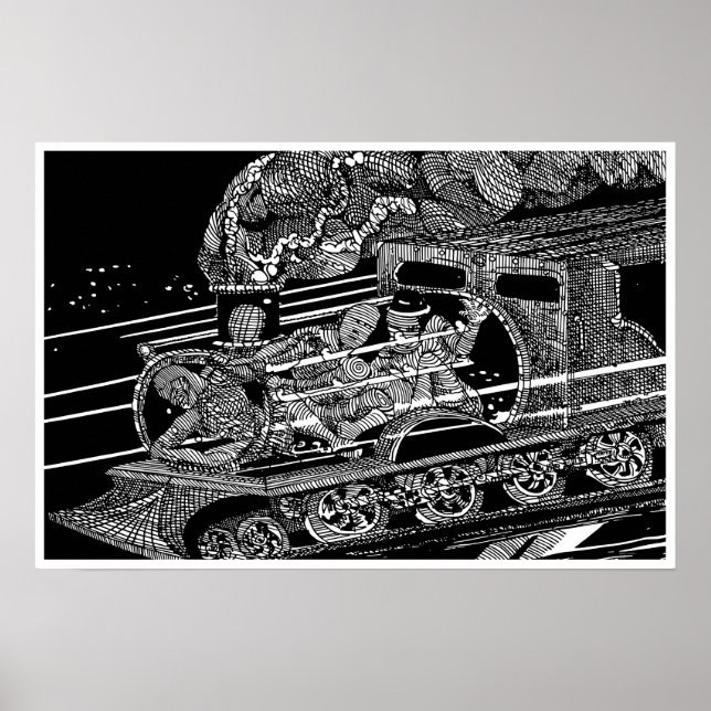 PÔSTER STEAM TRAIN (Frente)