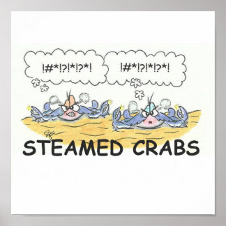 Poster Steamed Crab Print