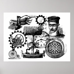 Pôster steampunk