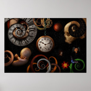 Poster Steampunk - Abstrato - O começo e o fim