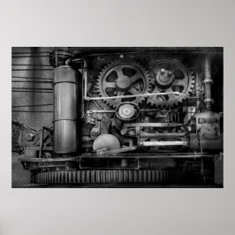 Pôster Steampunk - Aço Sério