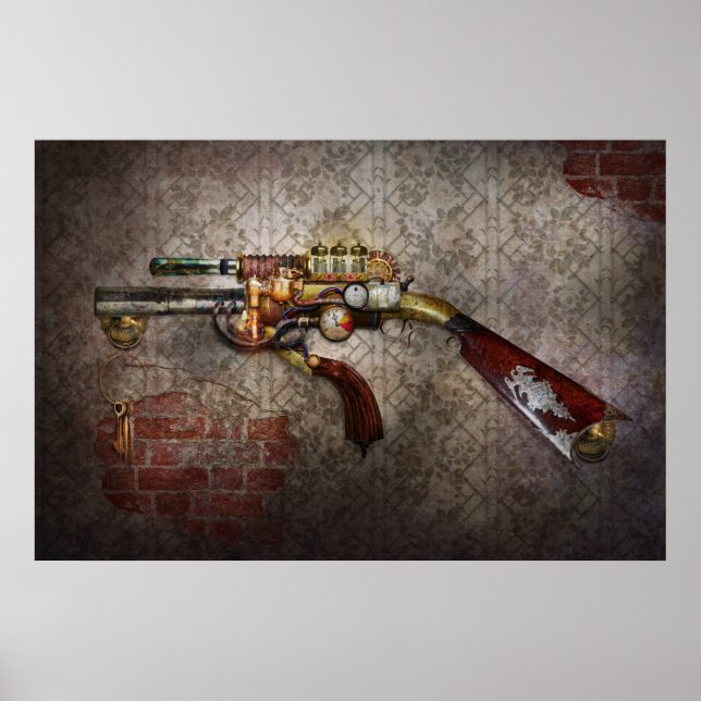 Poster Steampunk - Arma - A arma lateral (Frente)