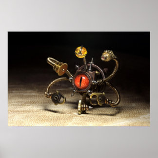 Pôster Steampunk Beholder Robot