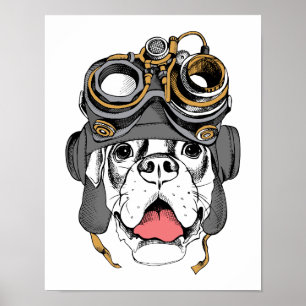 Poster Steampunk Boxer