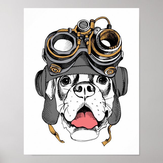 Poster Steampunk Boxer (Frente)