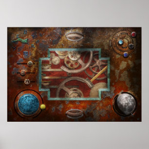 Pôster Steampunk - Caixa de Pandora