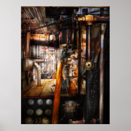 Poster Steampunk - Canalização - Canalizações