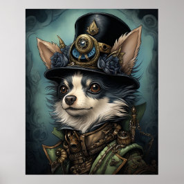 POSTER STEAMPUNK CHIHUAHUA