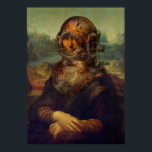 Pôster Steampunk da Vinci Mona Lisa Divers Capacete Pop A<br><div class="desc">Mona Steampunk! Adorando o capacete do mergulhador. A pintura icônica de Leonardo da Vinci, a estrela do Louvre em Paris, a Mona Lisa deve ser a imagem mais conhecida e mais facilmente reconhecível do mundo. Há muitas versões desta pintura, aqui a vemos na fase de moda a vapor, criada por...</div>