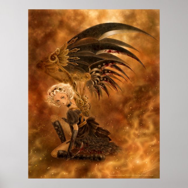 Poster Steampunk Dark Angel Print (Frente)