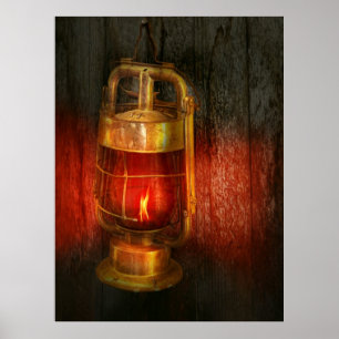 Pôster Steampunk - distrito de luz vermelha
