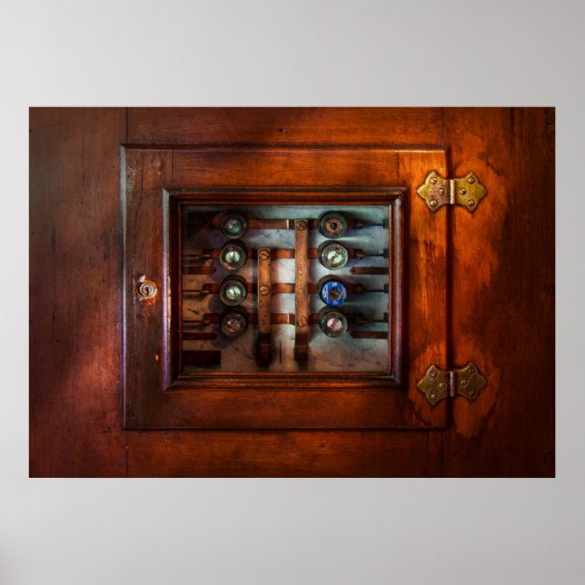 Poster Steampunk - Electrical - O painel de fusíveis (Frente)