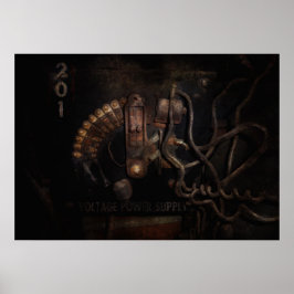 Poster Steampunk - Elétrico - Interruptor Rotativo