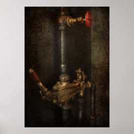 Pôster Steampunk - Encanamento - Número 4 - Universal