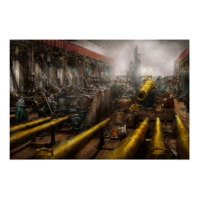 Pôster STEAMPUNK - Guerra - Estamos prontos (Frente)