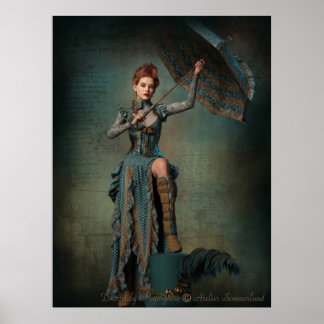 Poster Steampunk Lady