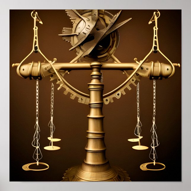 Poster Steampunk Libra (Frente)