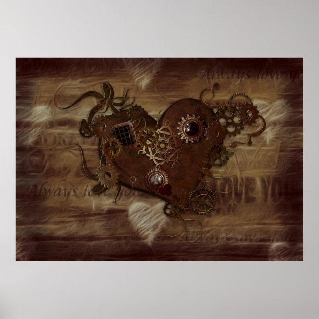 Poster Steampunk Love (Frente)