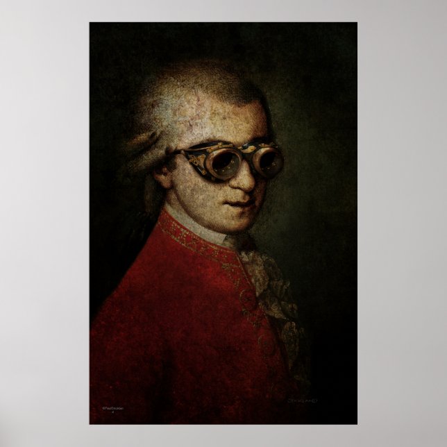 Pôster Steampunk Mozart (Frente)