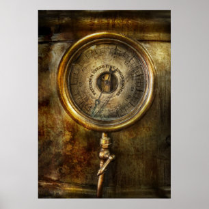 Pôster Steampunk - o calibre de pressão