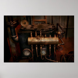 Poster Steampunk - Plumbação - A matriz da válvula
