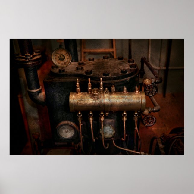 Poster Steampunk - Plumbação - A matriz da válvula (Frente)
