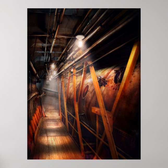 Pôster Steampunk - Plumbando - O corredor (Frente)