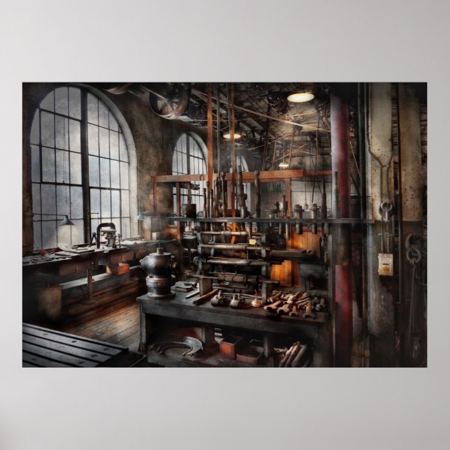 Poster Steampunk - Sala - Estúdio Steampunk (Frente)