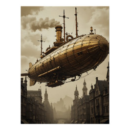Pôster Steampunk Skies: Victorian Adventure