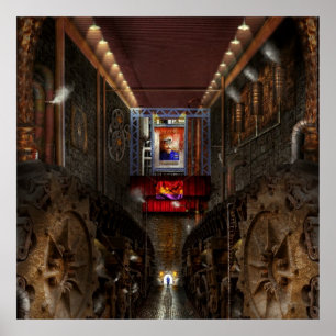 Pôster Steampunk - Sociedade distópica