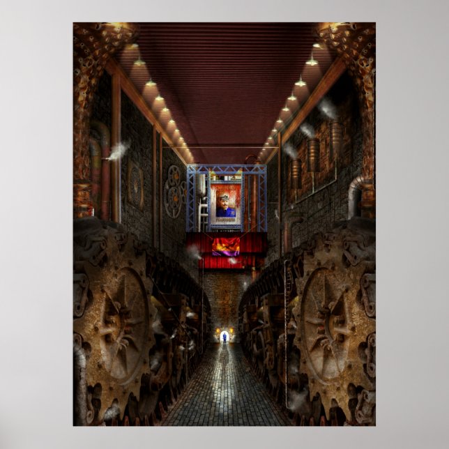 Poster Steampunk - Sociedade distópica (Frente)