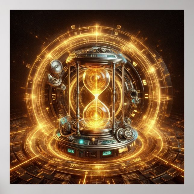 Poster Steampunk, Time Machine, Time/Space/Continuum 003X (Frente)