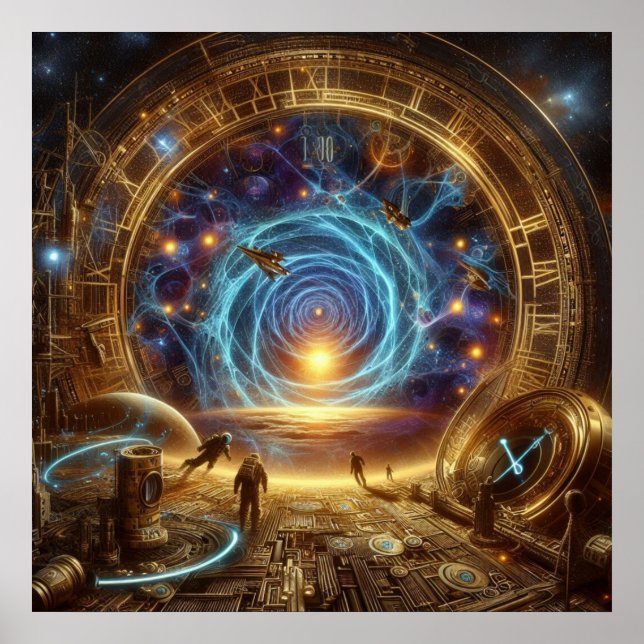 Poster Steampunk/Time Machine, Time/Space/Continuum 6004X (Frente)