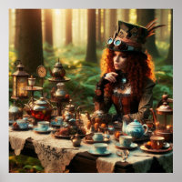 Steampunk Vintage Victorian Lady Mad Hatter
