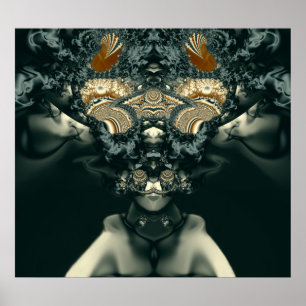 Poster Steampunk Voodoo Priestess