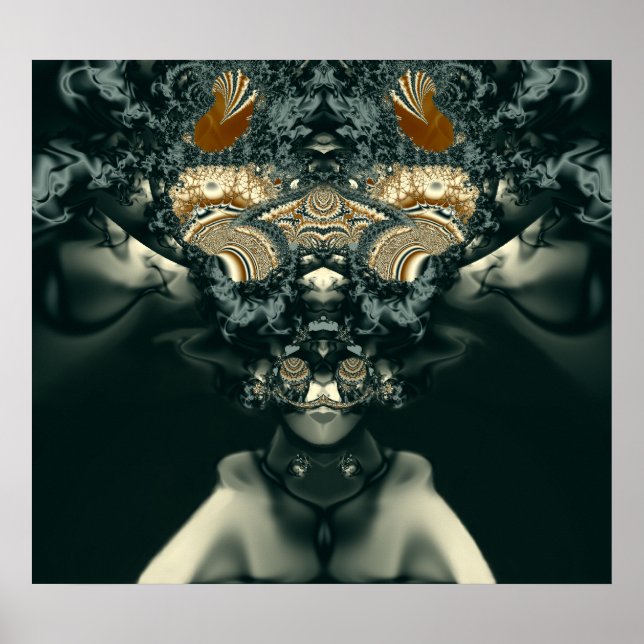 Poster Steampunk Voodoo Priestess (Frente)