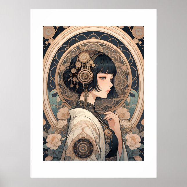 Poster STeAMPuNK+WAGiRL (Frente)