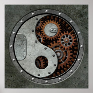 Pôster Steampunk Yin Yang