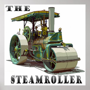 Poster SteamRoller de Springfield do búfalo